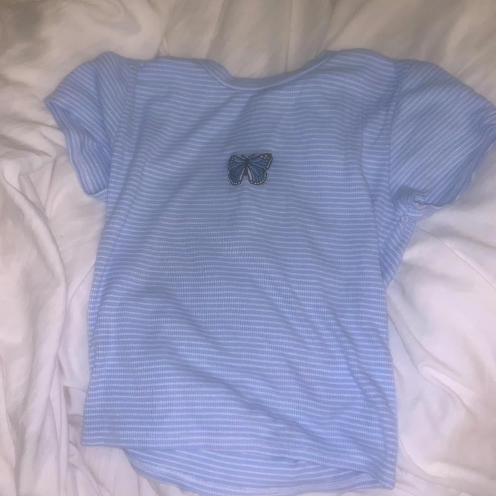 Aesthetic butter fly shirt fashion nova.